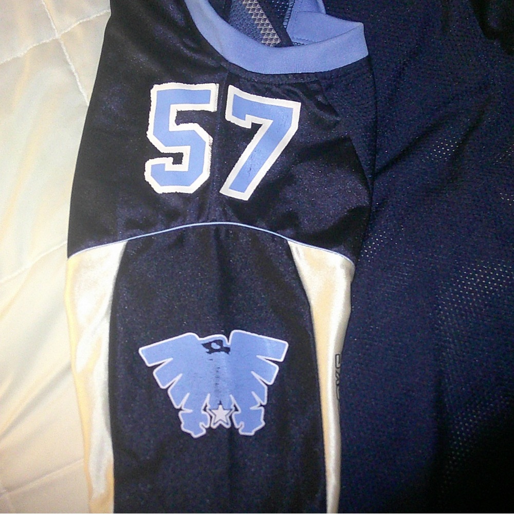 Navy Blue Sports Jersey with Eagle Logo